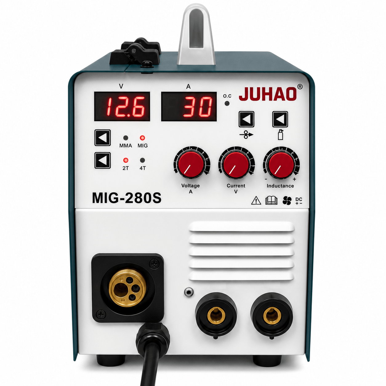 4-in-1 Dual Voltage Welder, 160A, Gas MIG, Flux Core MIG, TIG & MMA
